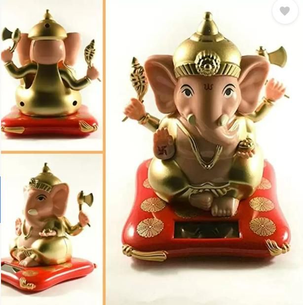 OS Solar Ganesh Moving Hands for Home Decor PRODUCT CODE (OS0004764)