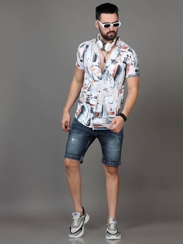 OS Men's Printed Rayon Half Sleeves Shirt PRODUCT CODE (OS0005592)