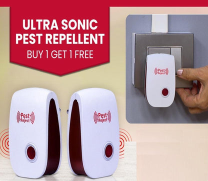 Ultrasonic Pest Repeller for Mosquito, Cockroaches, etc (Pack of 2) PRODUCT CODE(OS0008471)