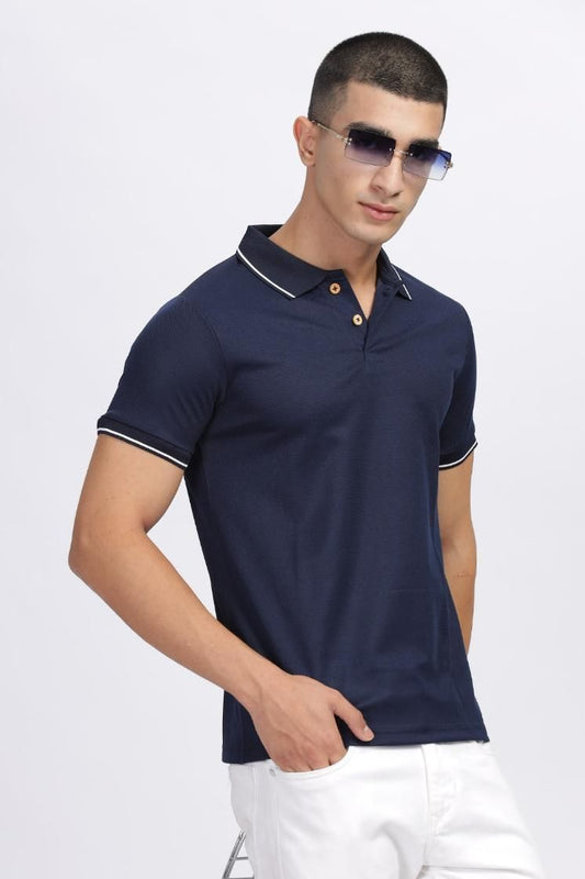 OS Men's Solid Half Sleeves Polo Neck T-Shirt PRODUCT CODE (0005543)