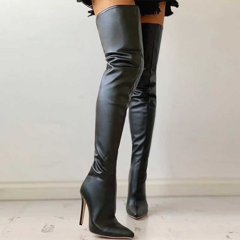 Fashionable Personality Over-the-knee Plus Size Women's Boots