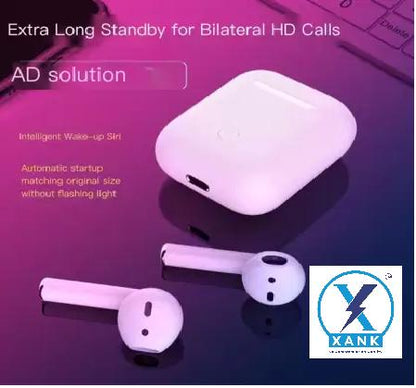 XANK TWS i12 Bluetooth Earphone with Portable Charging Case (White, True Wireless) PRODUCT CODE(OS0008509)