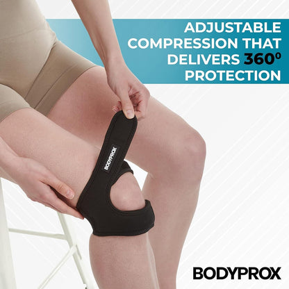 OS Knee Pain Relief Adjustable Neoprene Knee Strap (Pack of 2) PRODUCT CODE (OS00060002)