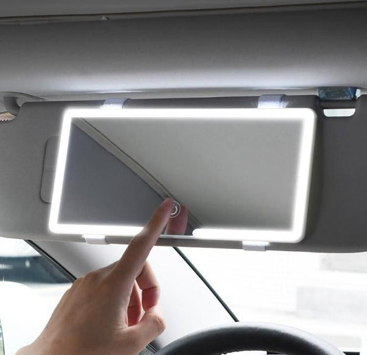 OS Rechargeable Car Makeup Mirror with LED Lights PRODUCT CODE (OS0004830)