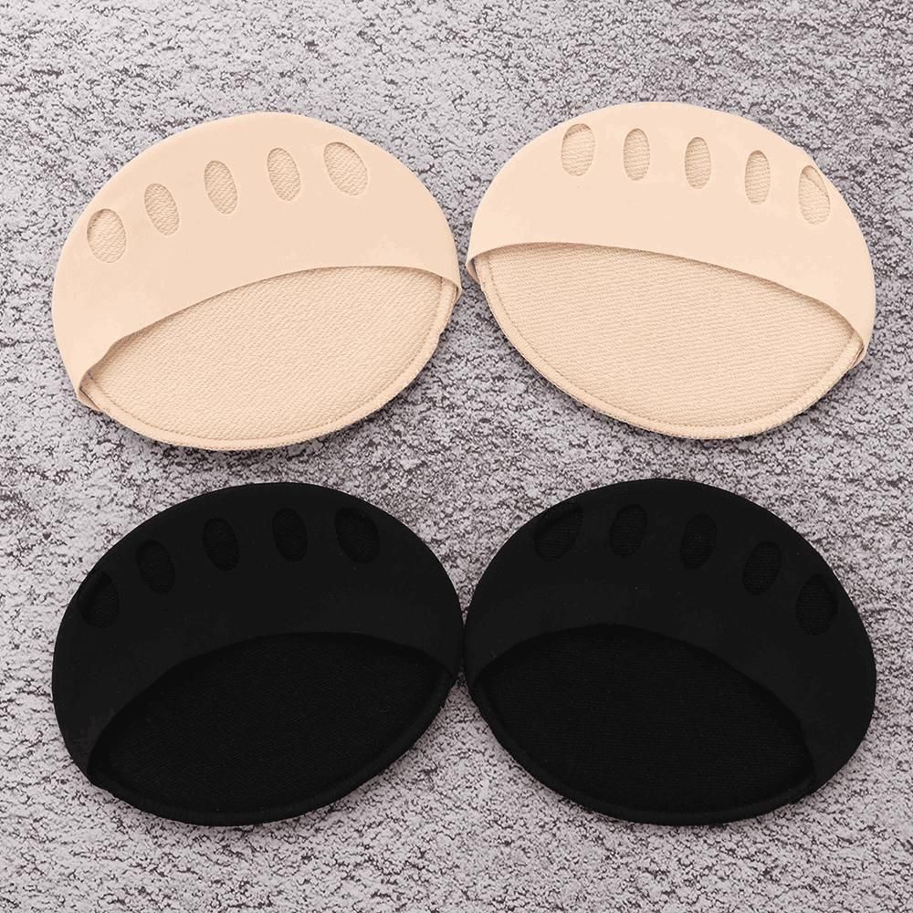 OS Invisible Fashion Women Ruffle Wave Girls Toe Pad Inserts Forefoot Pads Half Insoles Five Toes Socks PRODUCT CODE (OS0008273)