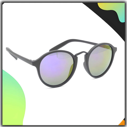 OS HRINKAR Mirrored & UV Protection Elegant Grey Round Unisex Sunglasses PRODUC CODE (OS0008277)