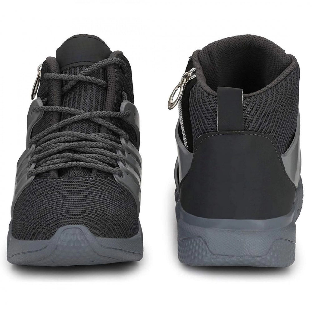 Generic Men Grey,Black Color Mesh Material Casual Sports Shoes