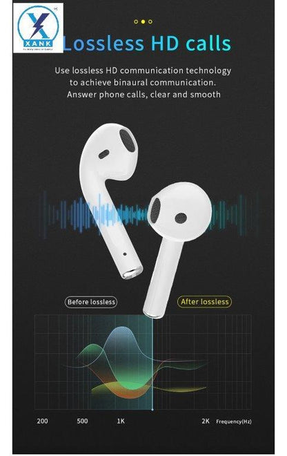 XANK i12 Earbuds with Charging Case Support All Smartphones & Tablets (White) PRODUCT CODE(OS0008511)