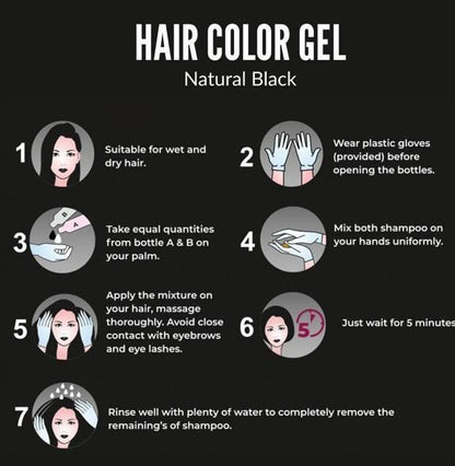 OS Hair Color Gel - 100% Gray Hair Coverage 125ML (Pack of 2) PRODUCT CODE (OS0001196)