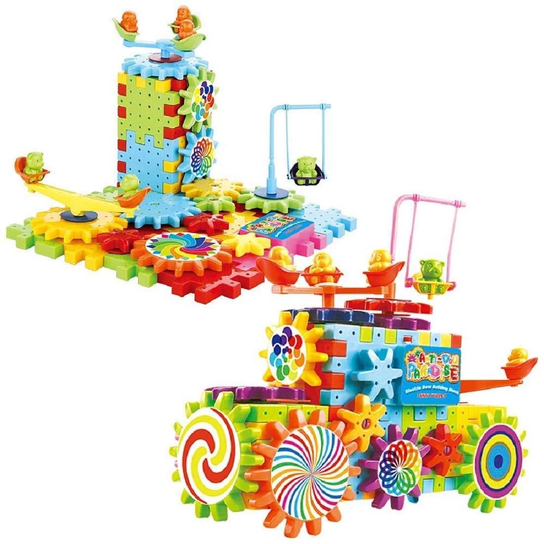 OS Battery Operated 81pcs Rotating Building Blocks with Gears for STEM Learning PRODUCT CODE (OS0001140)