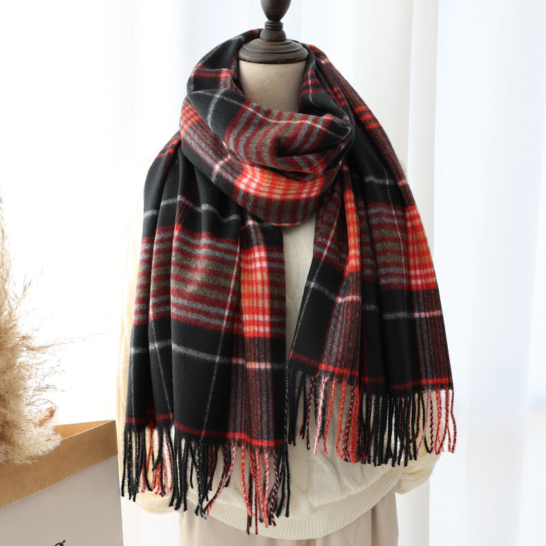 Fashion Women's Versatile Thick Warm Long Shawl Scarf