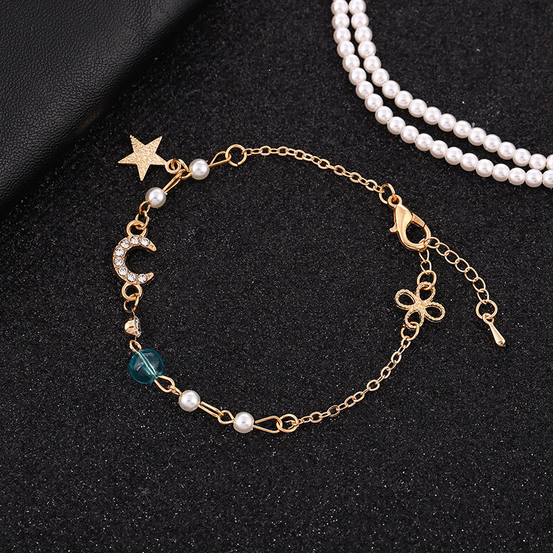 Half Moon Star And Moon Bracelet Student Girl Heart Bracelet