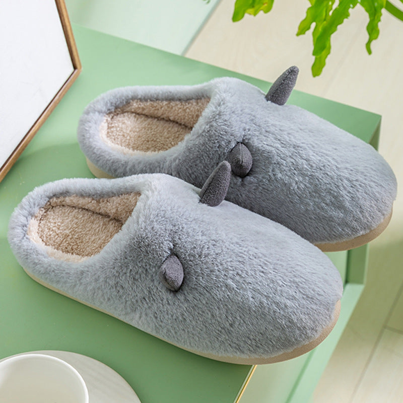 Home Warmth Confinement Cotton Slippers Bag Heel