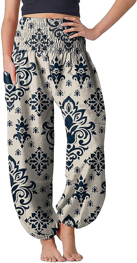 Women's Bloomers Bohemian Print Long Pants