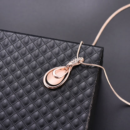 New Water Drop Pendant Alloy Necklace