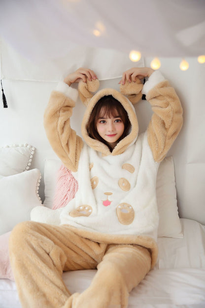 New Plush Home Pajamas For Winter Household