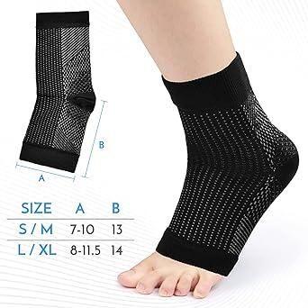 OS Swelling Arch Heel Socks yoga sport protect socks Pack of 2 Pair PRODUCT CODE (OS0008280)