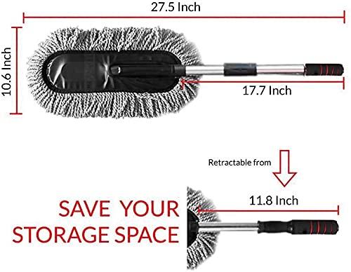 OS Retractable Flexible Microfiber Car Duster With Handle 360 Degree Rotating Mop PRODUCT CODE (OS0004701)