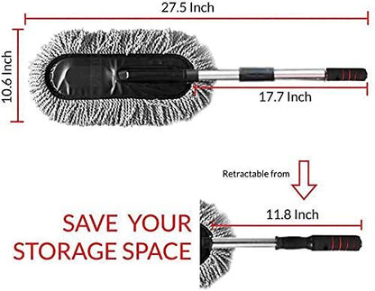 OS Retractable Flexible Microfiber Car Duster With Handle 360 Degree Rotating Mop PRODUCT CODE (OS0004701)