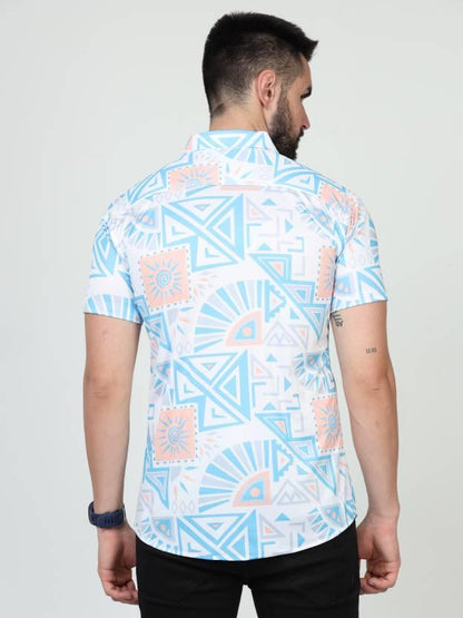 OS Men's Printed Rayon Half Sleeves Shirt PRODUCT CODE(OS0008466)