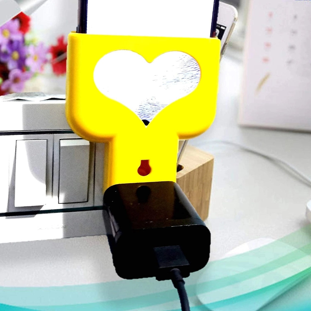 Heart Shaped Charging Holder (Pack of 2 )-Yellow