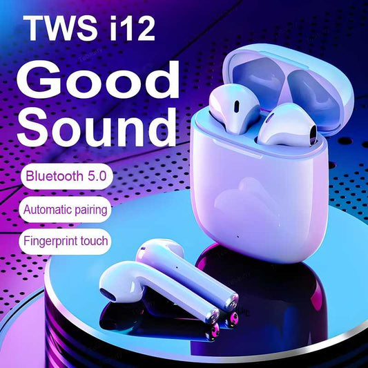 i12 TWS Wireless Headphone Bluetooth Earphone 5.0 Stereo Headset for all Mobiles PRODUCT CODE(OS0008499)