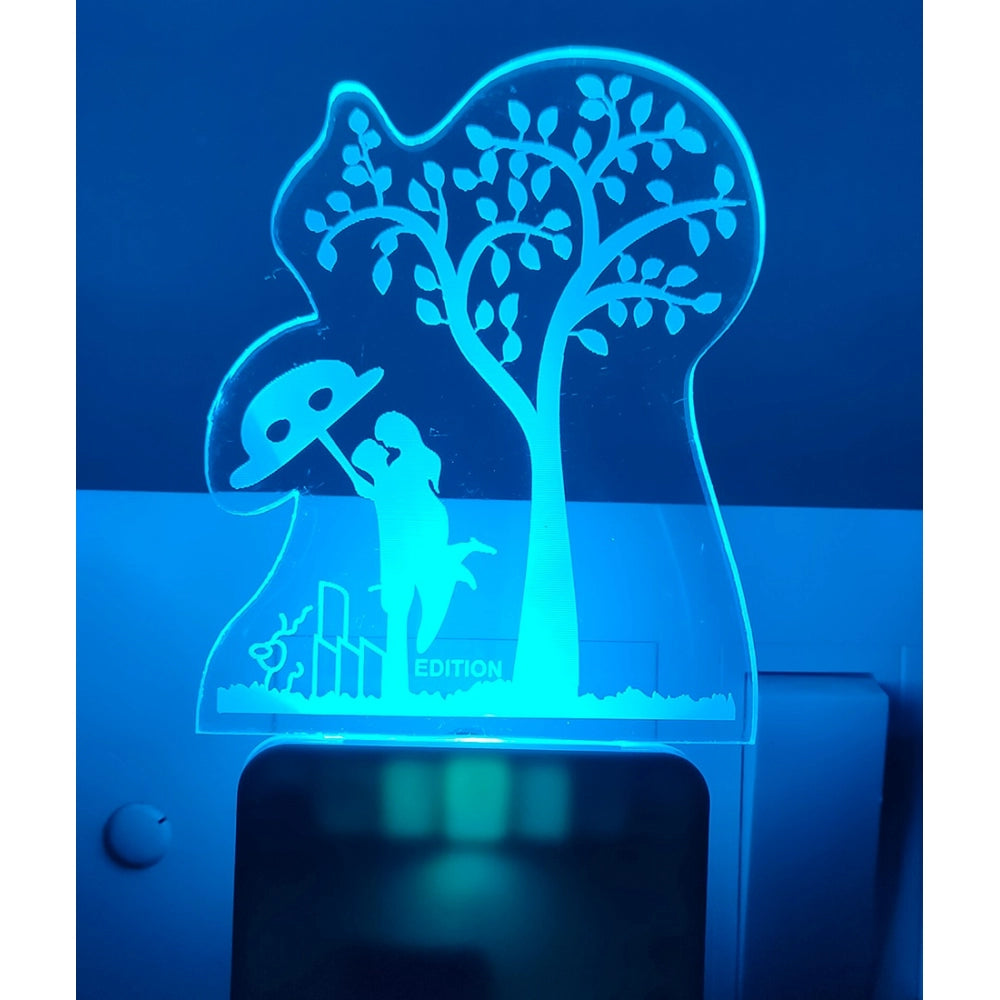 Generic Romantic Couple Under Tree AC Adapter Night Lamp