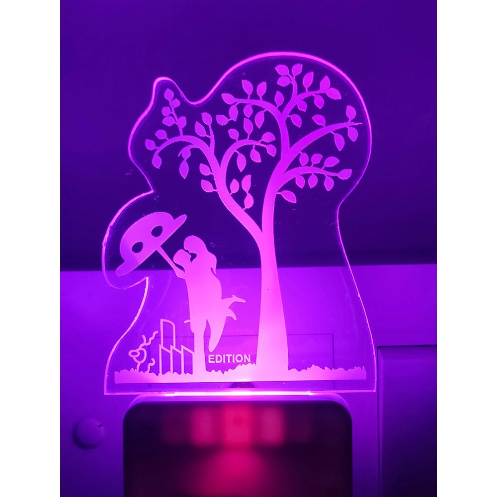 Generic Romantic Couple Under Tree AC Adapter Night Lamp