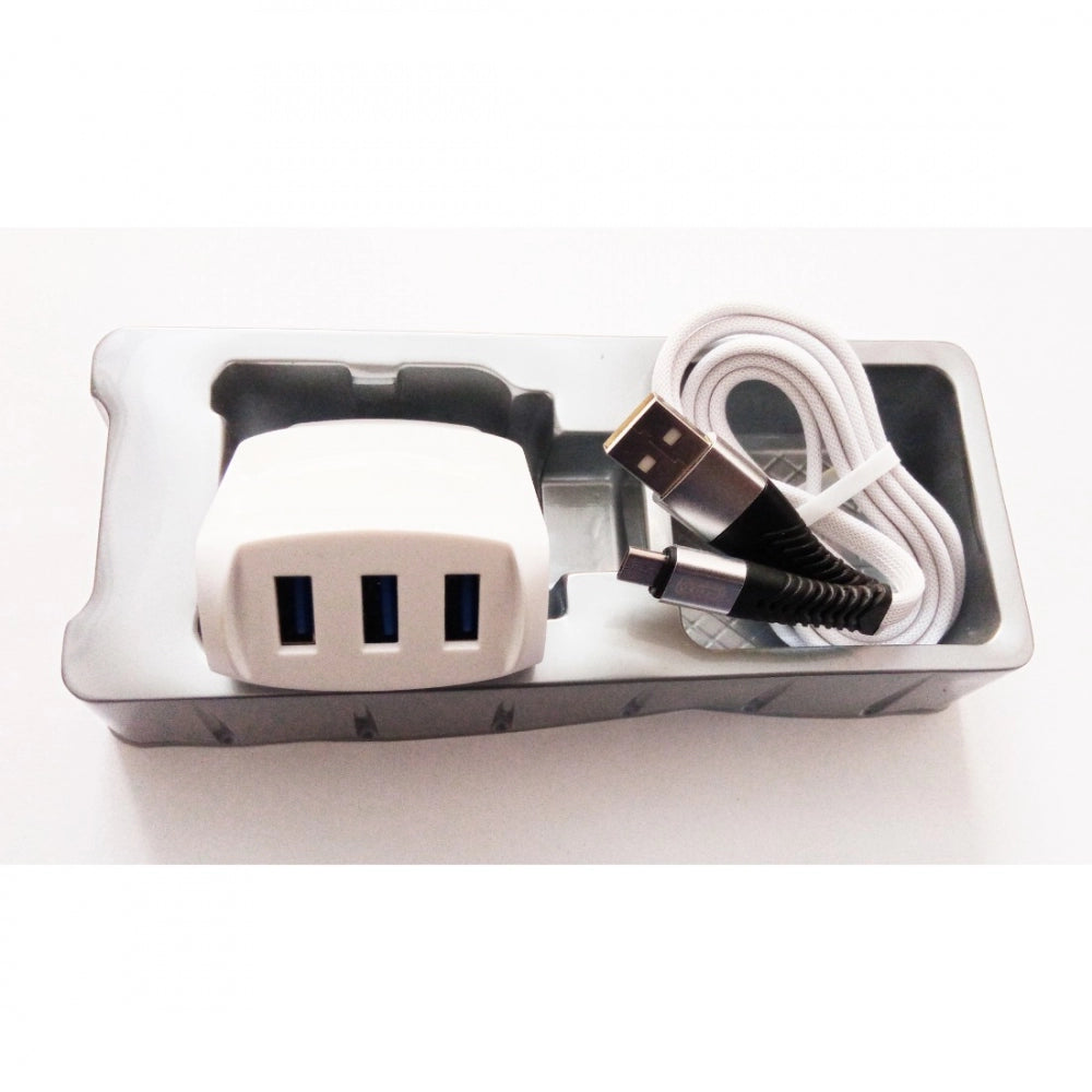 Generic Brand Amac Charger CH-14 3.8 A 3USB-White