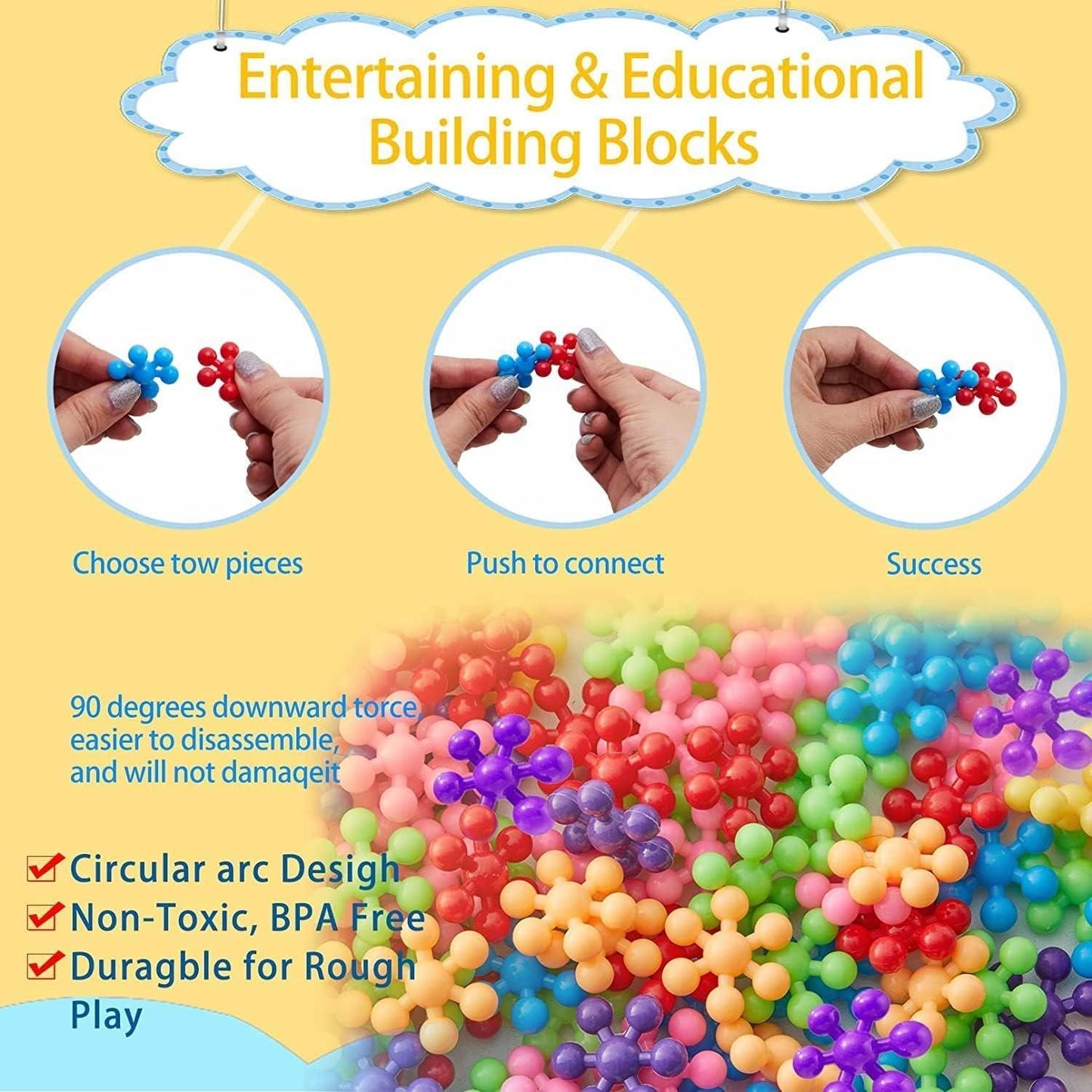 OS Building Blocks Kids Educational Building Toys (100 pc) PRODUCT CODE (OS0001133)