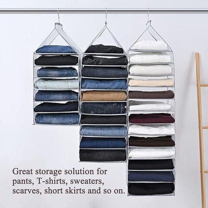 OS Hanging Closet Foldable Organizer 6 Slots PRODUCT CODE (OS0004757)