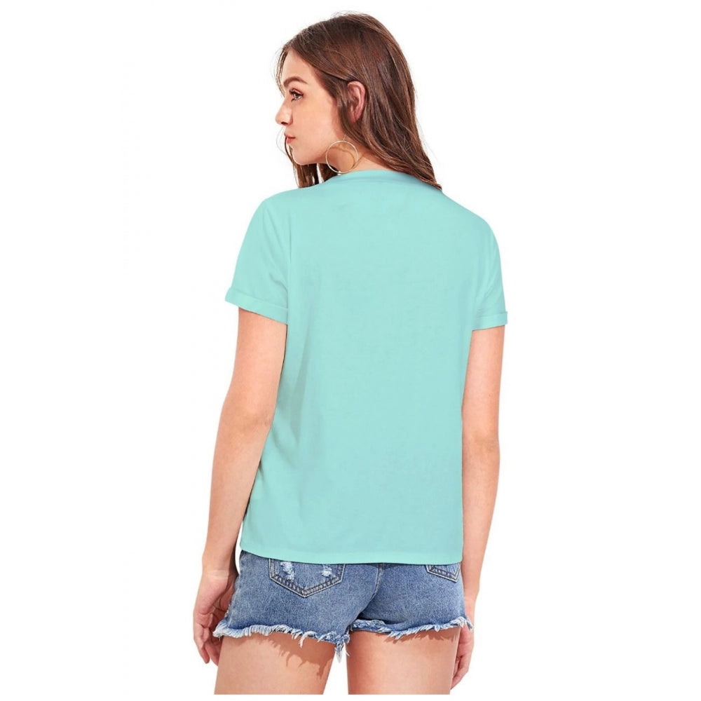 Generic Women's Cotton Western Wear T-Shirt (Green)