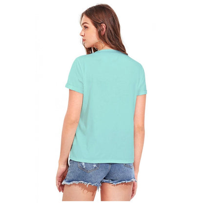 Generic Women's Cotton Western Wear T-Shirt (Green)