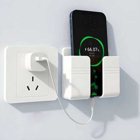 OS Wall Mounted Mobile Holder With Adhesive Strips& Charging Holder PRODUCT CODE(OS0008397)