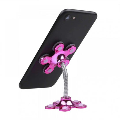 Generic Pack Of_5 Phone Sucking Stand Flower Shape Cell Phone Holder (Color: Assorted)