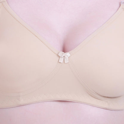 Generic Women's Cotton Bra (Material: Cotton, (Color: Skin)