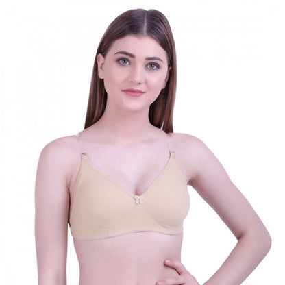 Generic Women's Cotton Bra (Material: Cotton, (Color: Skin)