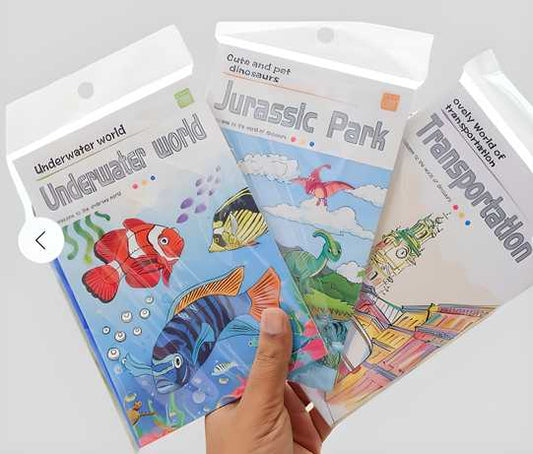 OS Water Coloring Books (3 pcs) PRODUCT CODE (OS0001160)