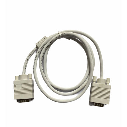 Generic VGA Cable Male to Male 1.5 Yards Supports PC, Monitor, TV, LCD_LED, Plasma, Projector, TFT (White)