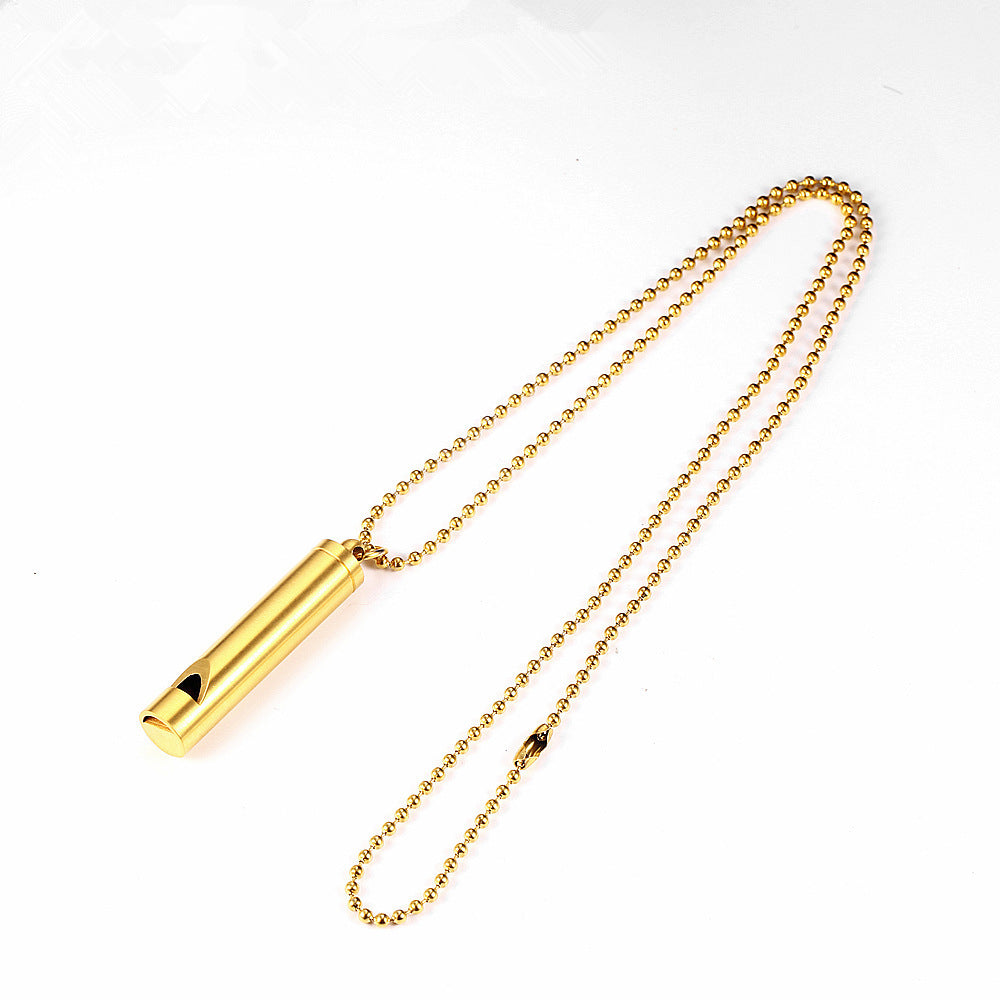 Hip Hop Dicco Blowing Whistle Necklace Treble Decibel