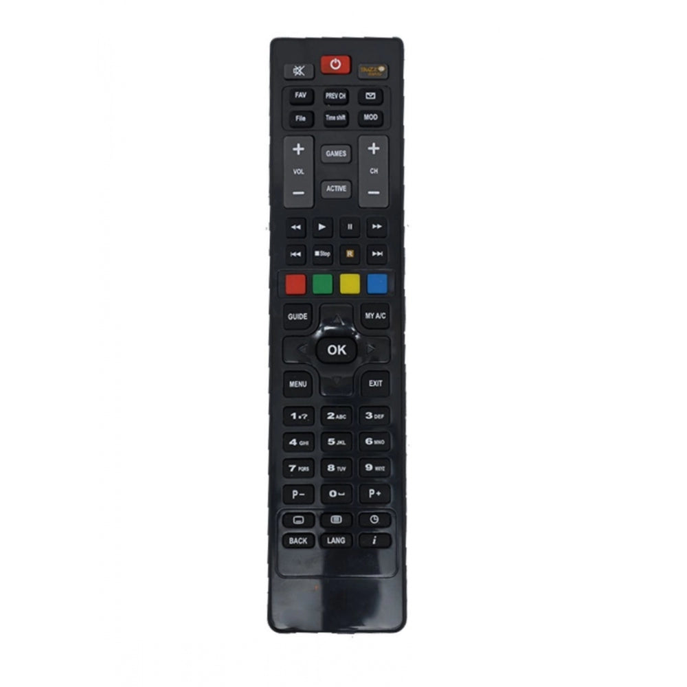 Generic DTH Set Top Box Remote (With Recording), Compatible With Dish TV+ Hd Set Top Box Remote_Old Remote Functions Must Be Exactly Same (Color:Multi)