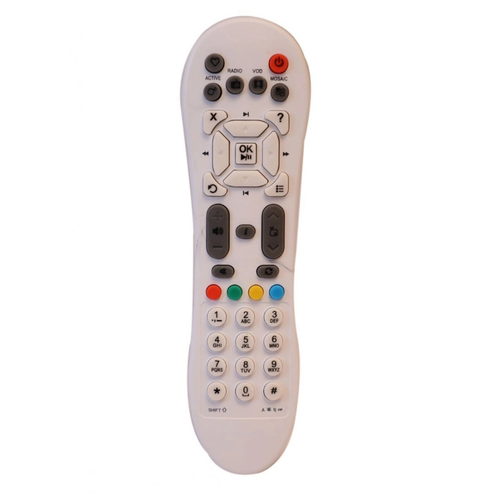 Generic DTH Remote No. 125_Not Rf, Compatible With VIDEOCON D2H Set Top Box Remote_Old Remote Functions Must Be Exactly Same (Color:Multi)