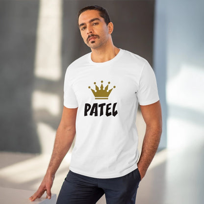 Generic Men's PC Cotton Patel Printed T Shirt (Color: White, Thread Count: 180GSM)