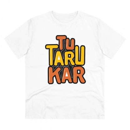 Generic Men's PC Cotton Tu Taru Kar Printed T Shirt (Color: White, Thread Count: 180GSM)