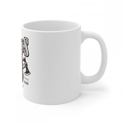 Generic Ceramic Gorila Desing Printed Coffee Mug (Color: White, Capacity:330ml)