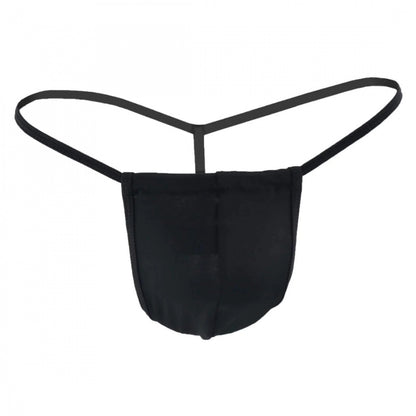 Generic Men's Cotton Spandex G String Pouch Underwear Underwear (Black)