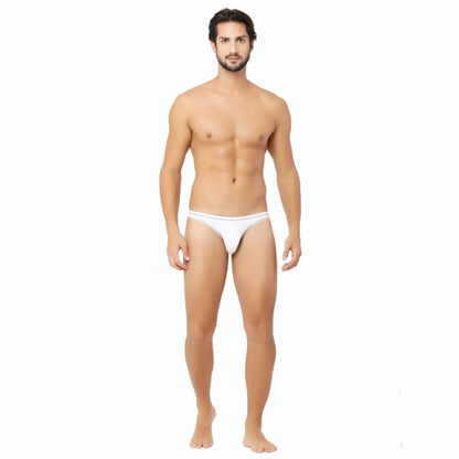 Generic Men's Bamboo Spandex Briefs Underwear (White)