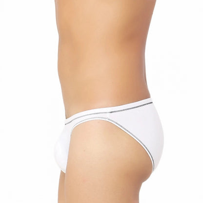 Generic Men's Bamboo Spandex Briefs Underwear (White)