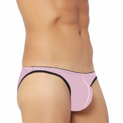 Generic Men's Mesh Power Net Transparent Sexy Brief Underwear (Pink)