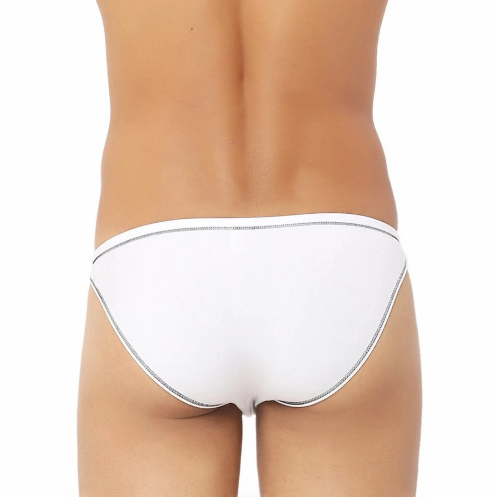 Generic Men's Bamboo Spandex Briefs Underwear (White)